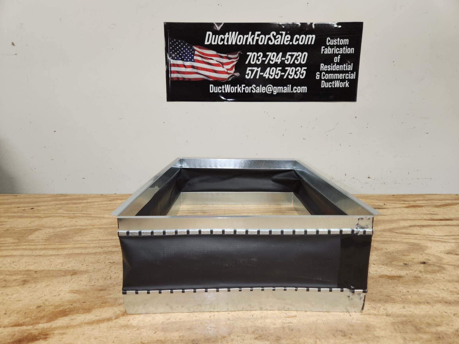 20 X 20 Inches CARLISLE FLEXIBLE DUCT CONNECTOR CANVAS DUCTWORK CONNECTOR