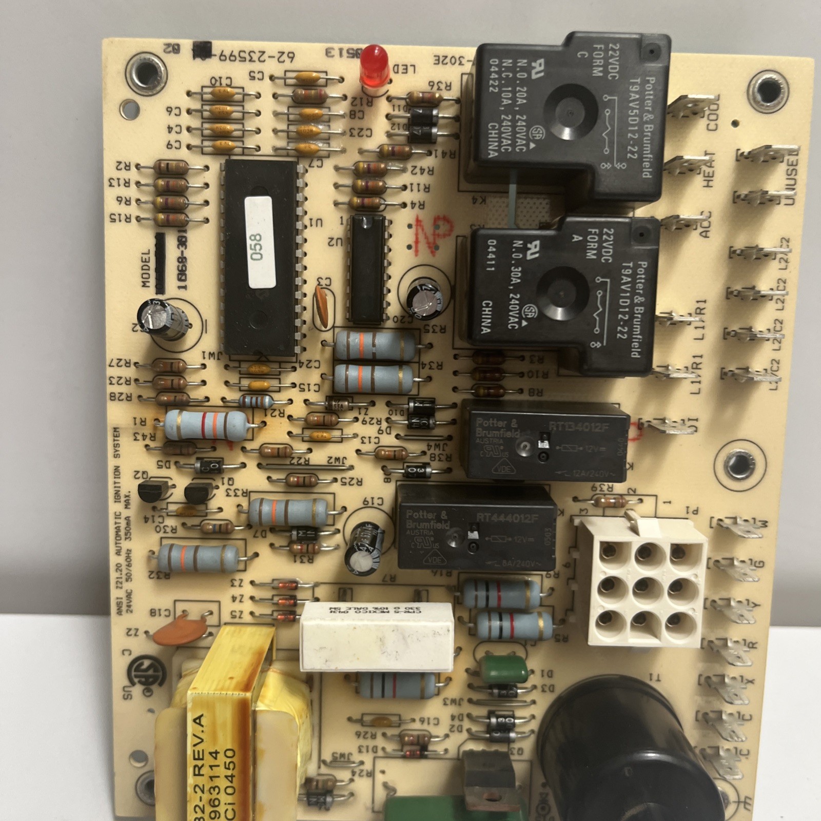 RHEEM RUDD FURNACE CONTROL CIRCUIT BOARD 62-23599-02 Utec 1068-301 OEM