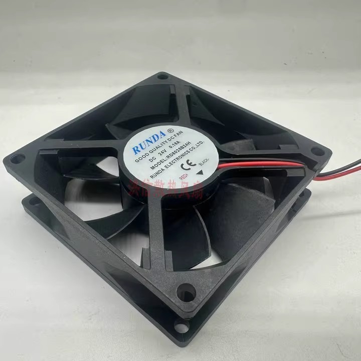 1PCS RUNDA 8025 8CM RD8025B24H DC24V 0.18A 2-wire inverter cooling fan