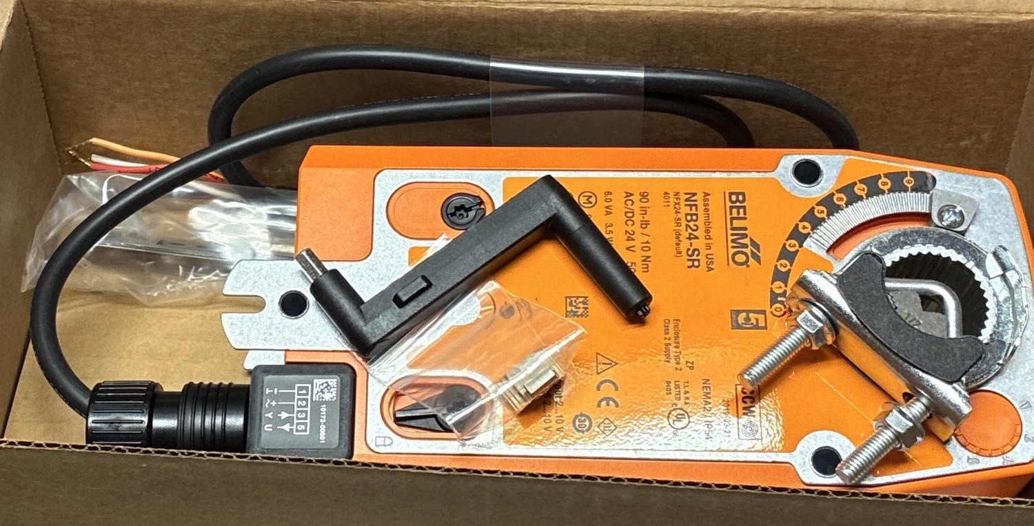 Belimo NFB24-SR 24V AC HVAC Damper Actuator 90 in-lb (10 Nm)