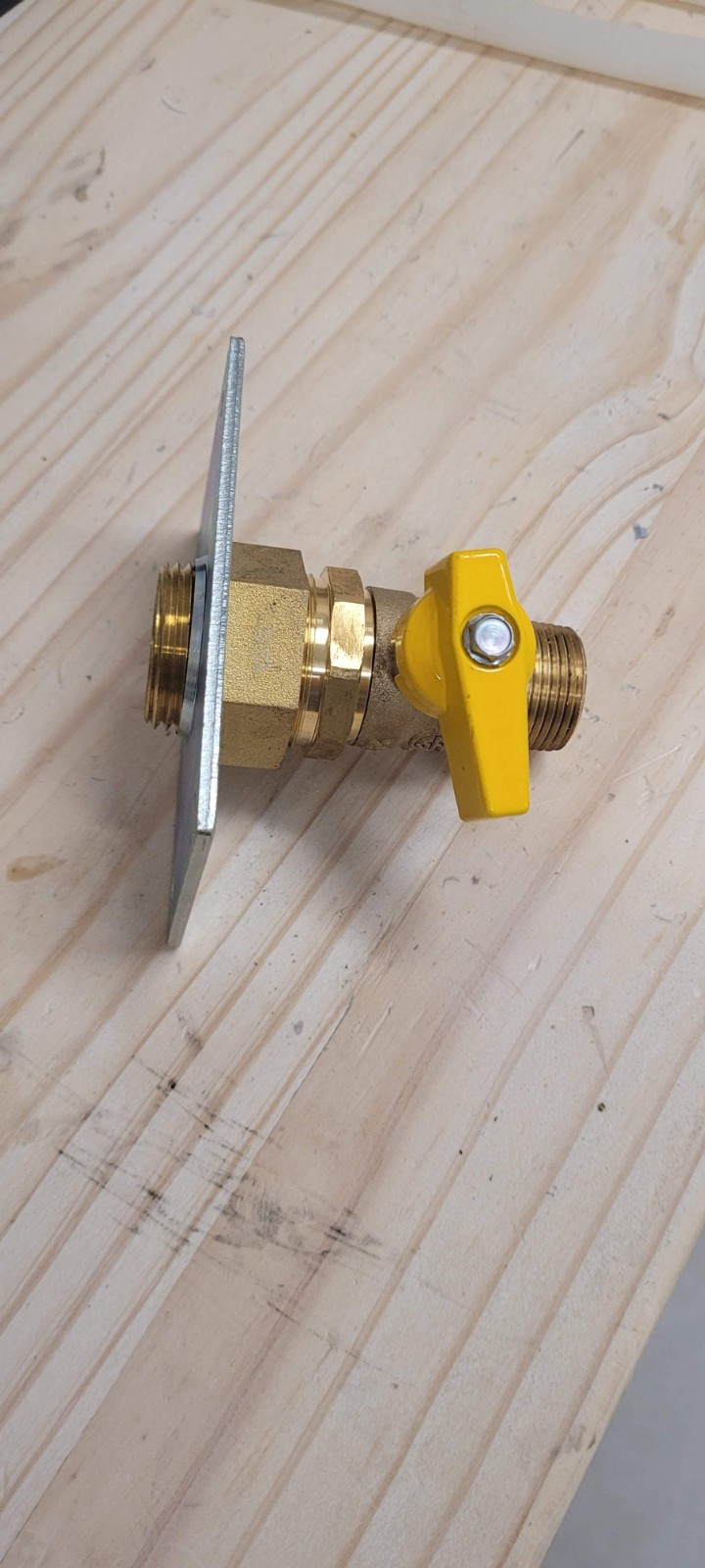 Pro-Flex PFVT-3406 Termination Plate w/ 3/4in (MIP x CSST) Gas Ball Valve