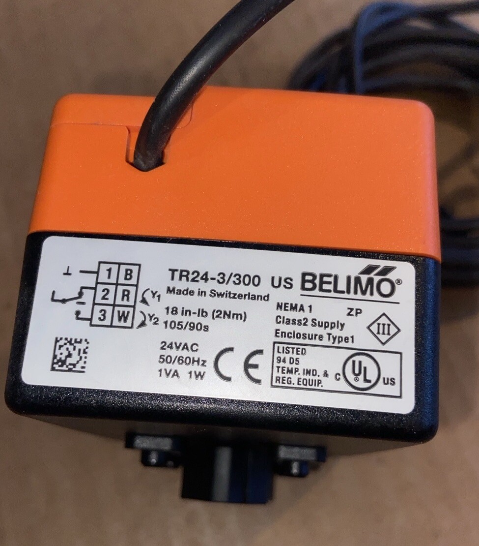 Belimo TR24-3/300 US 18in-lb 24VAC HVAC controller valve actuator