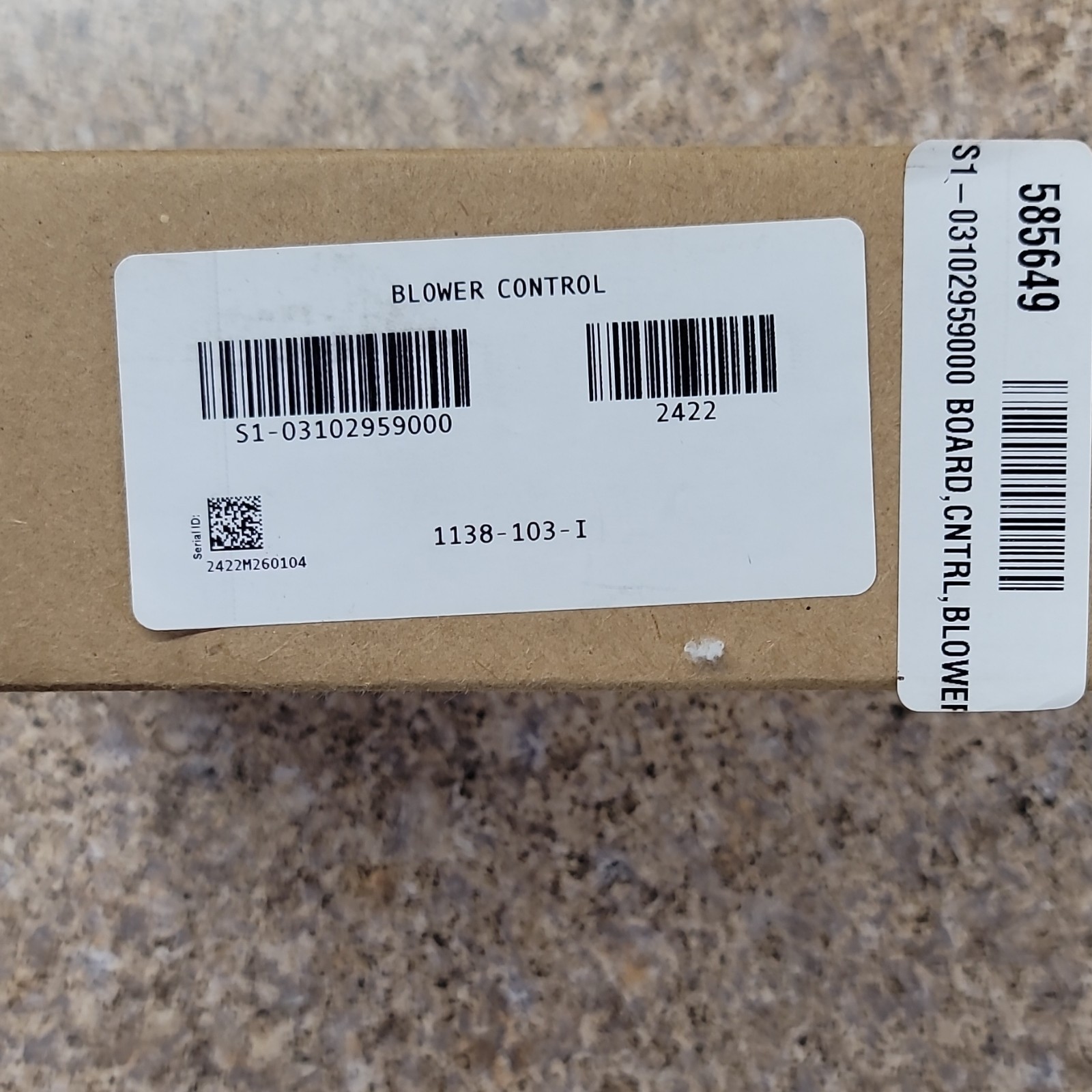SOURCE 1 Blower Control Board S1-03102959000 1138-103-I 24V 5A Fiberglass
