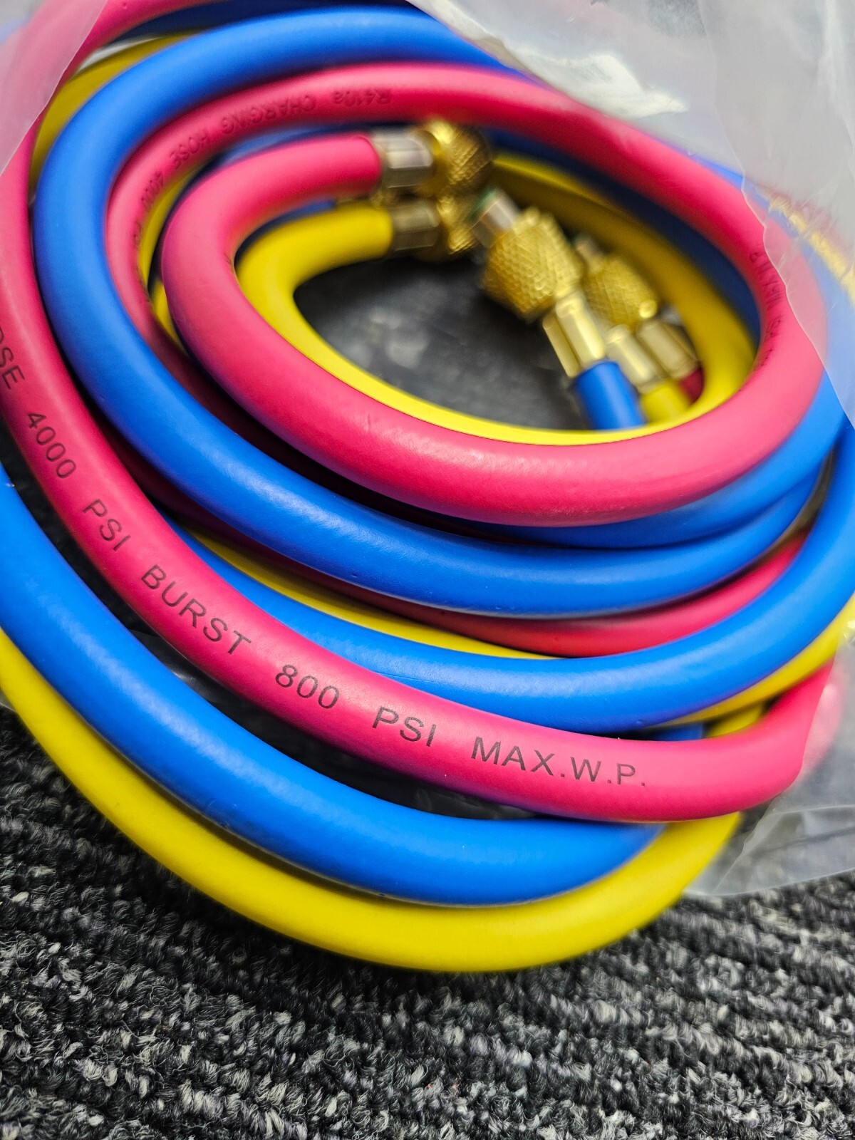 Hose R410A 3pc AC Air Conditioning Refrigerant Charging System Maintenance