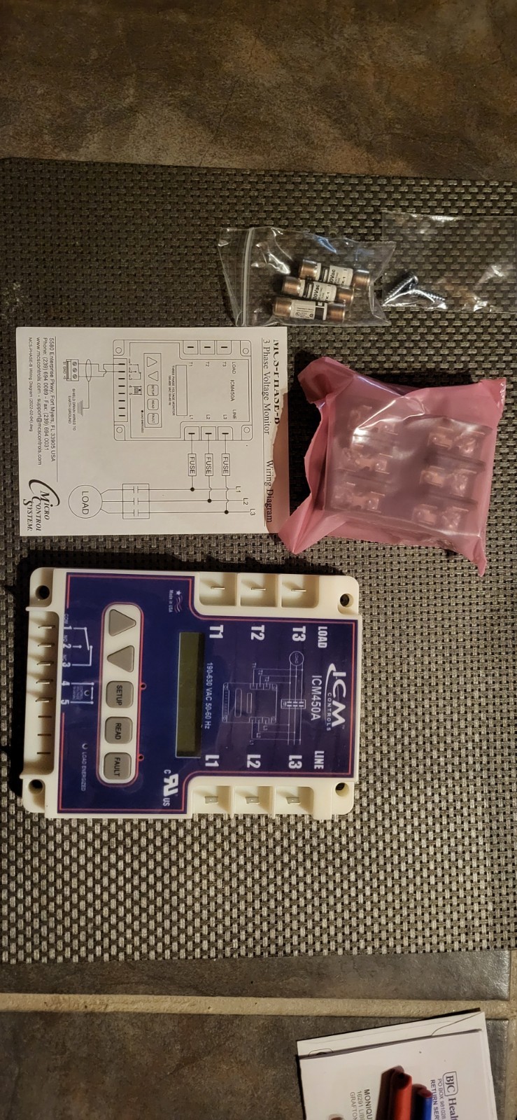 ICM Controls ICM450A 3-Phase Line Voltage Monitor Motor Protection