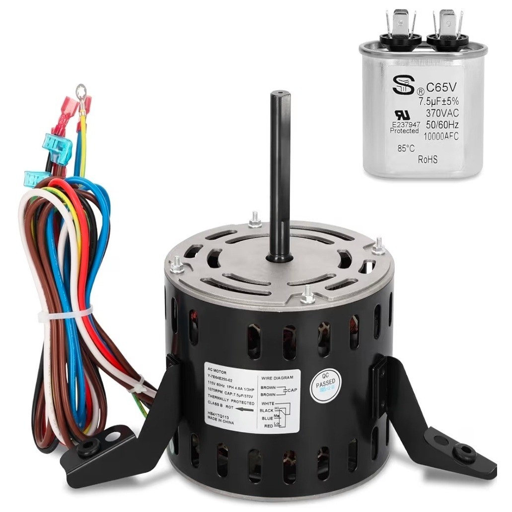 HB41TQ113 Furnace Blower Motor 1/3 HP 115V 1075RPM for Carrier Bryant HC41TE113