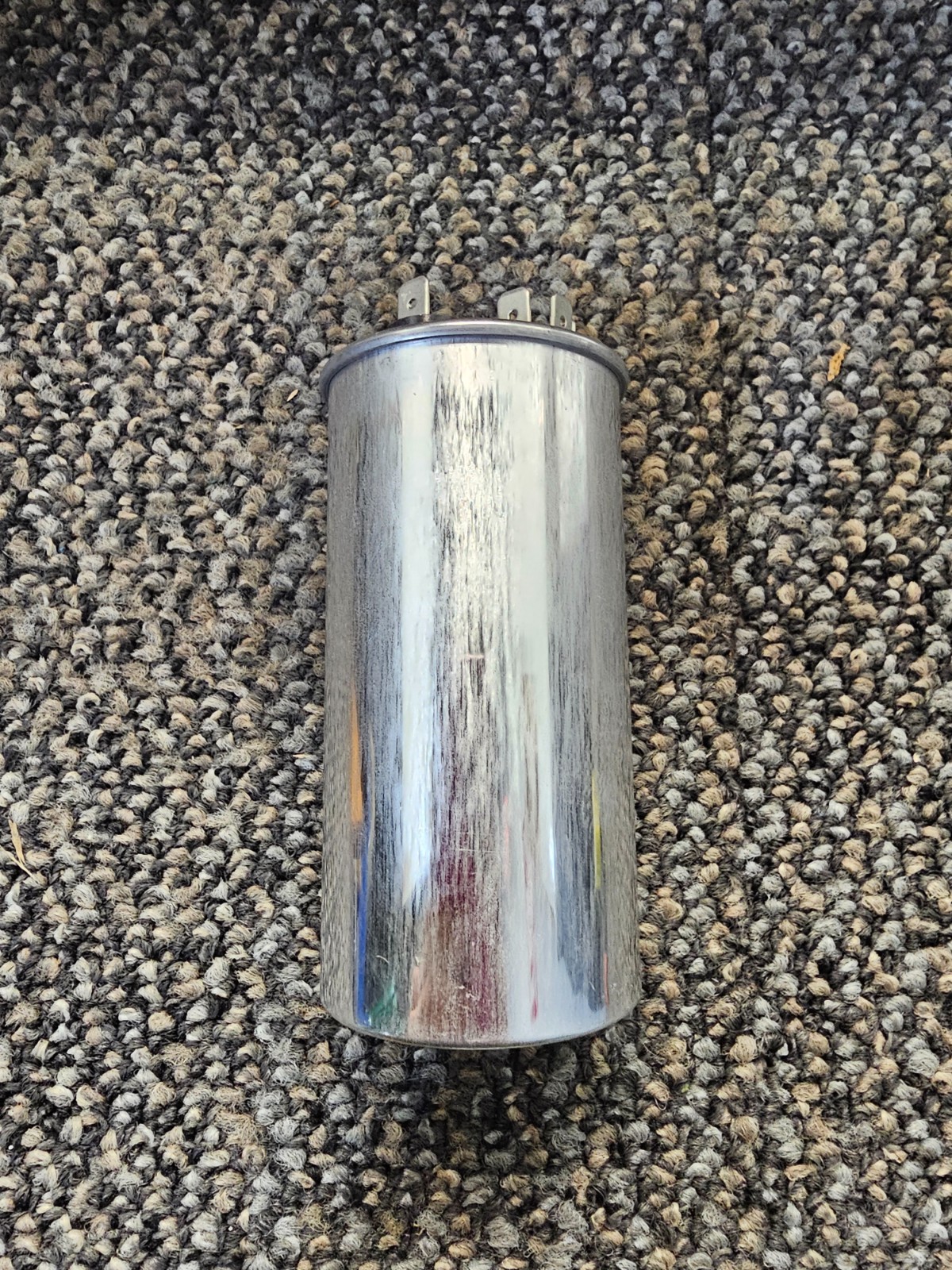 (QTY 5) TitanPro TRCD455 HVAC Round Dual Motor Run Capacitor. 45/5 MFD/UF 370V