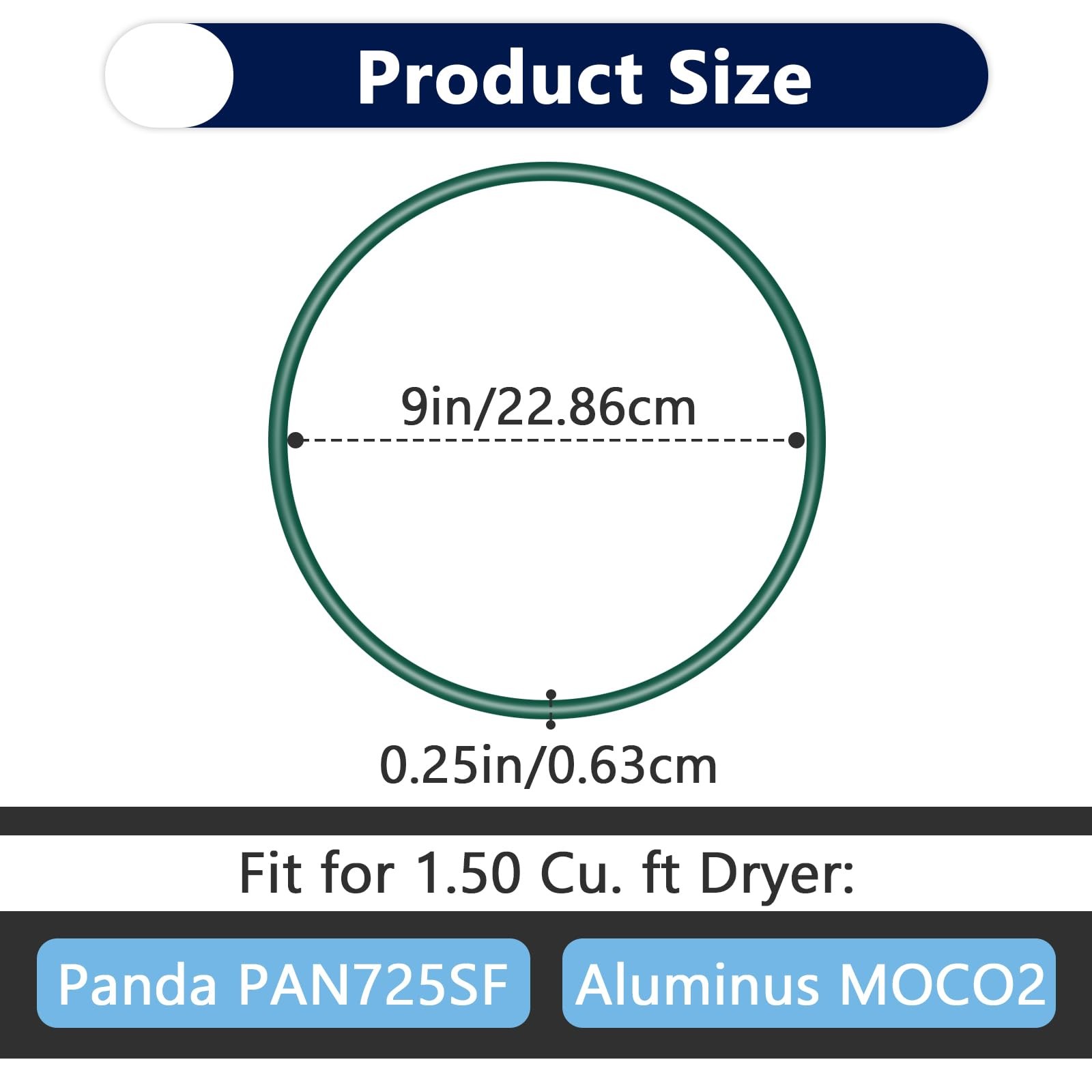 2Pcs PAN725SF Dryer Belt, Seamless Blower Fan Belt Mini, Compatible…