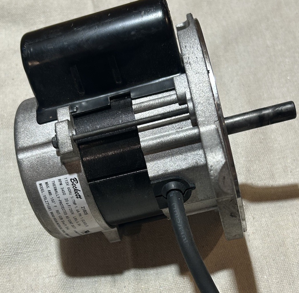 Oil Burner Motor BECKETT mod.Y5L27.1C81 (21805) 115V 3450RPM 1/7 HP