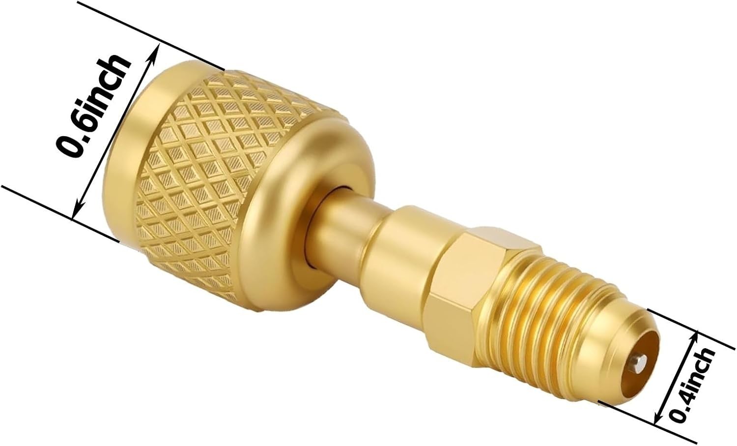 HVAC R32 Reverse Thread 1/4” Female to 1/4” Male Adapter For A2L R454B/R32 Tanks