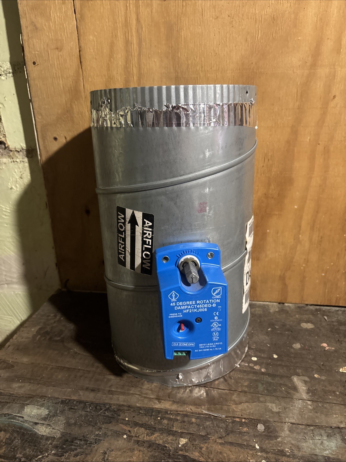 Bryant Carrier 8″ Round Zone Damper DAMPRND08NC-B 3-Wire