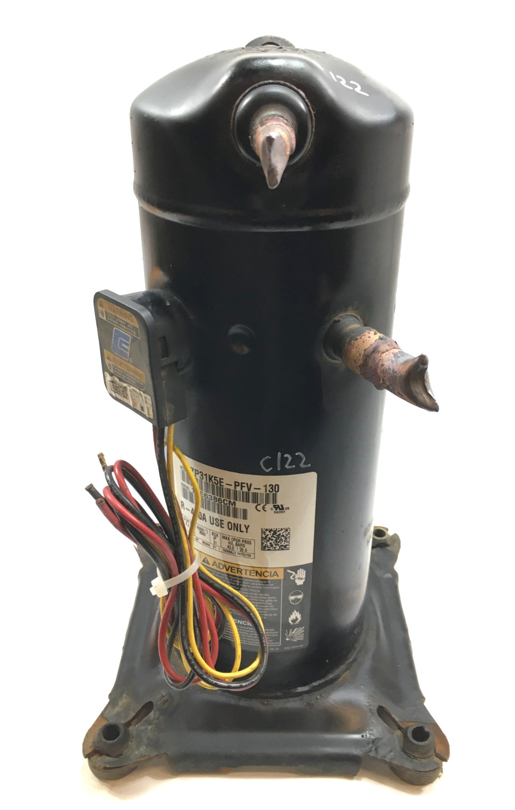 Copeland 2.5 Ton Scroll Compressor ZP31K5E-PFV-130 R410A 230V 1 PH used #C122