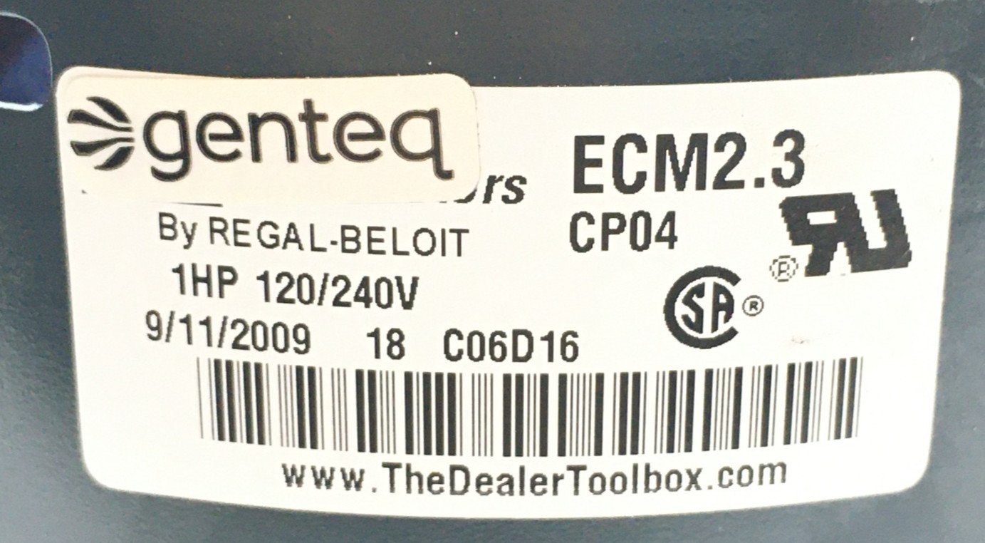Genteq ECM2.3 CP04 Module Only Wired for 18M8101 120/240V 1HP CCWLE used #J279