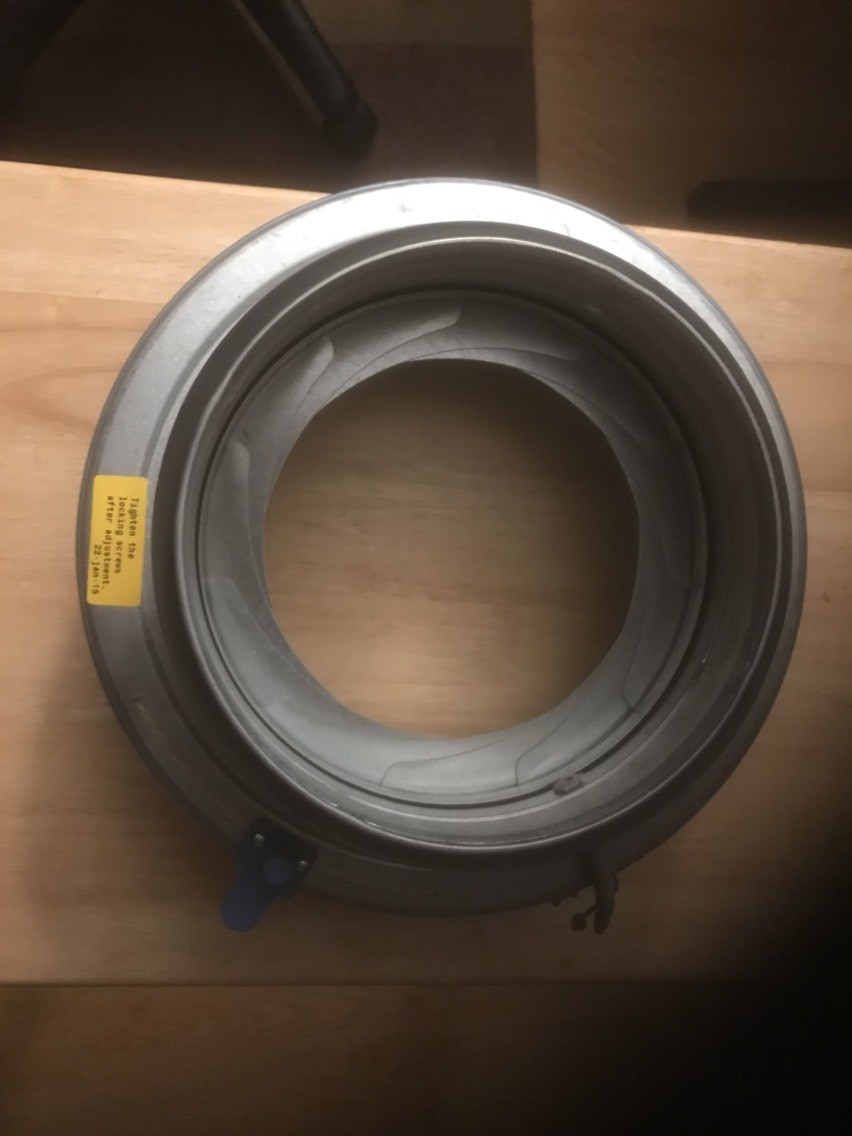 FANTECH 8″ Manual Round Damper, Galvanized Steel, NEW
