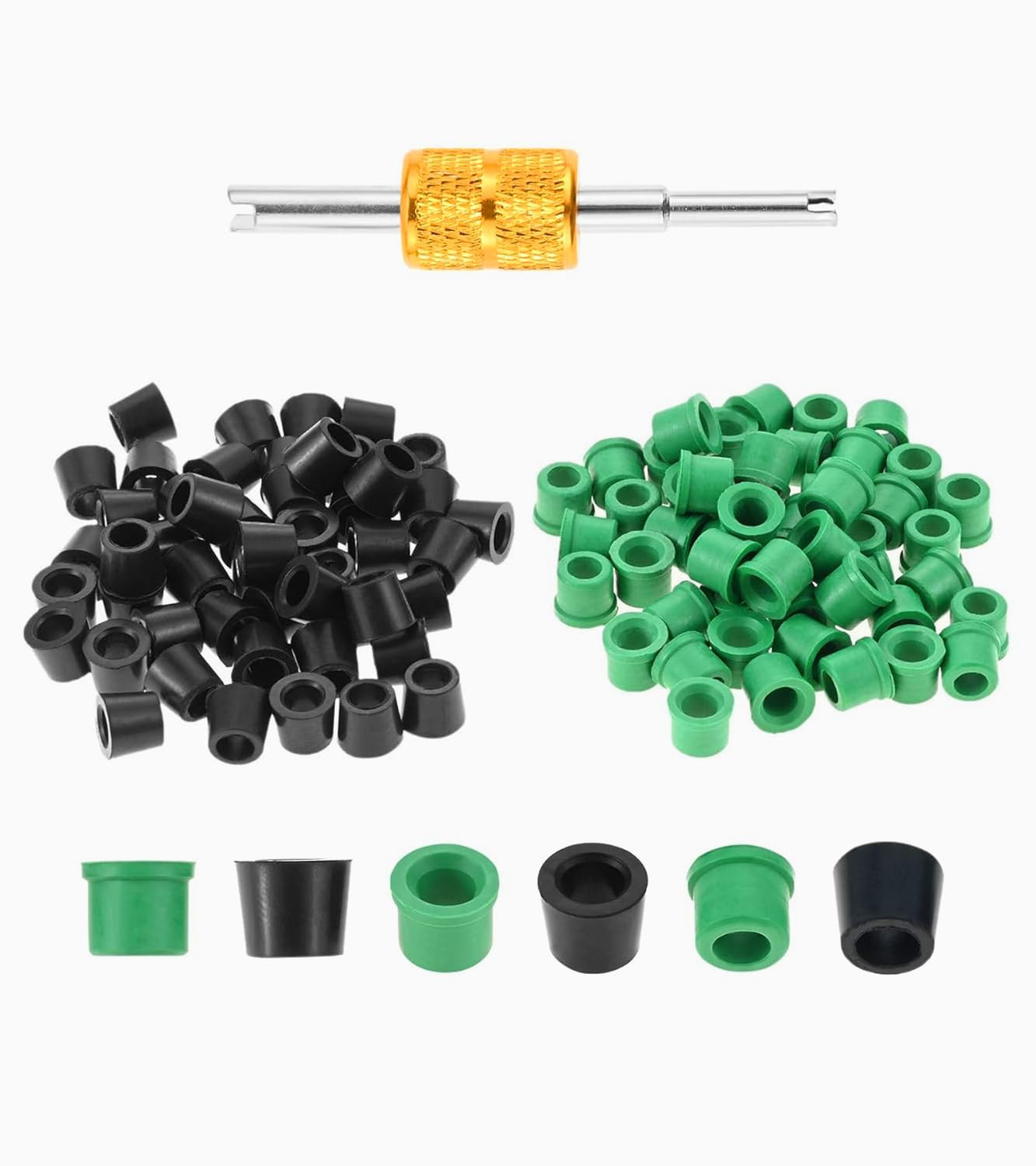 100 PCS HVAC 1/4″ Quick Coupler Charging Gaskets, O-Ring Rubber Seals Gaskets