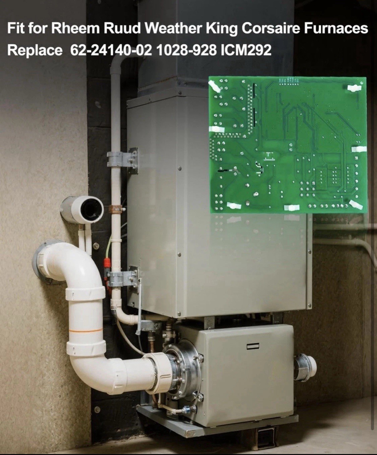 ICM292 Gas Furnace Control Board Rheem Ruud 62-24140-04 / 62-24140-02 / 62-24140