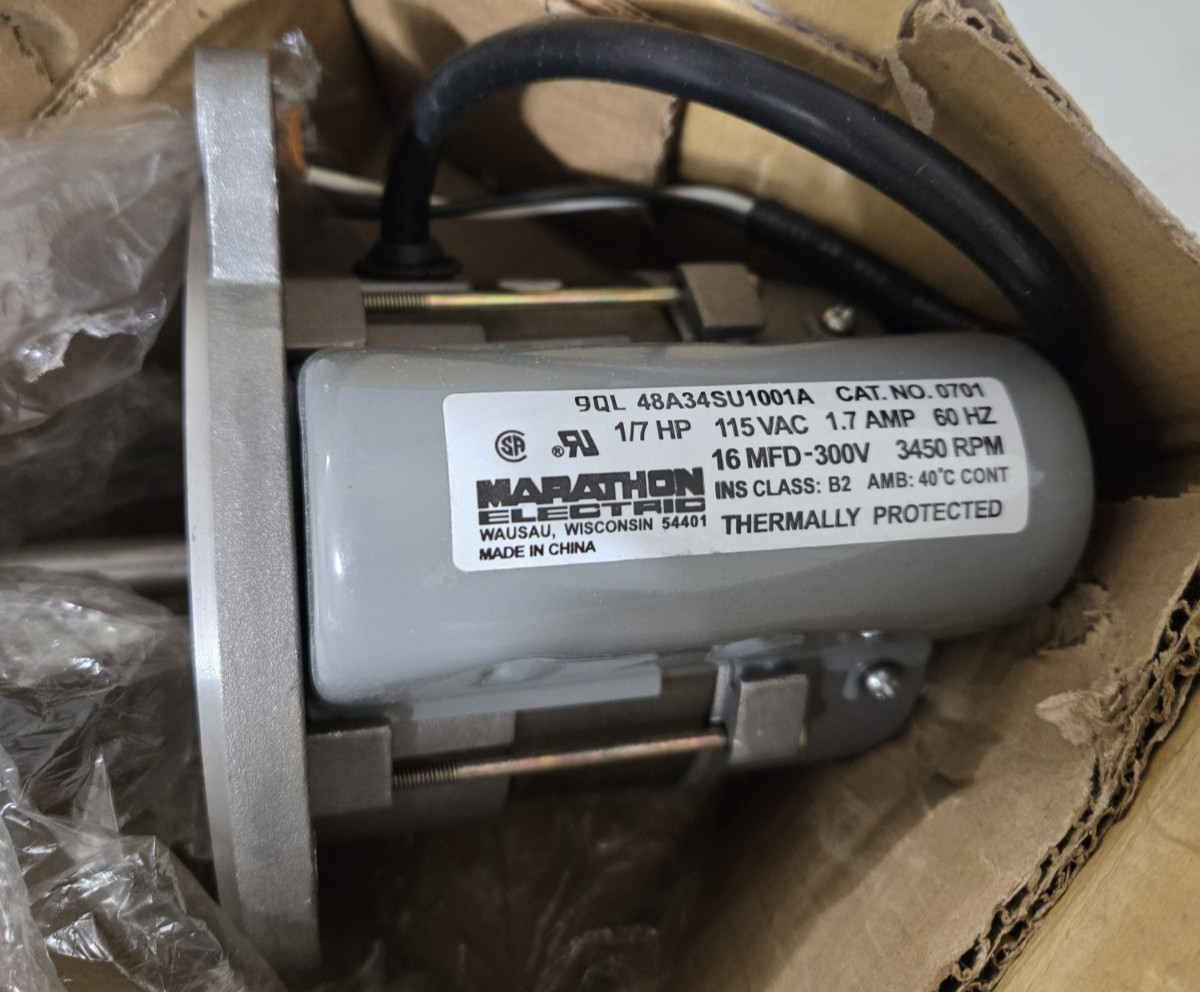 MARATHON 48A34SU1001 Oil Burner Motor 1/7HP 3450 RPM 115V
