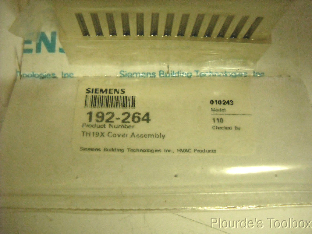 New Siemens Building Tech Thermostat Cover Beige / Off White, Model 192-264