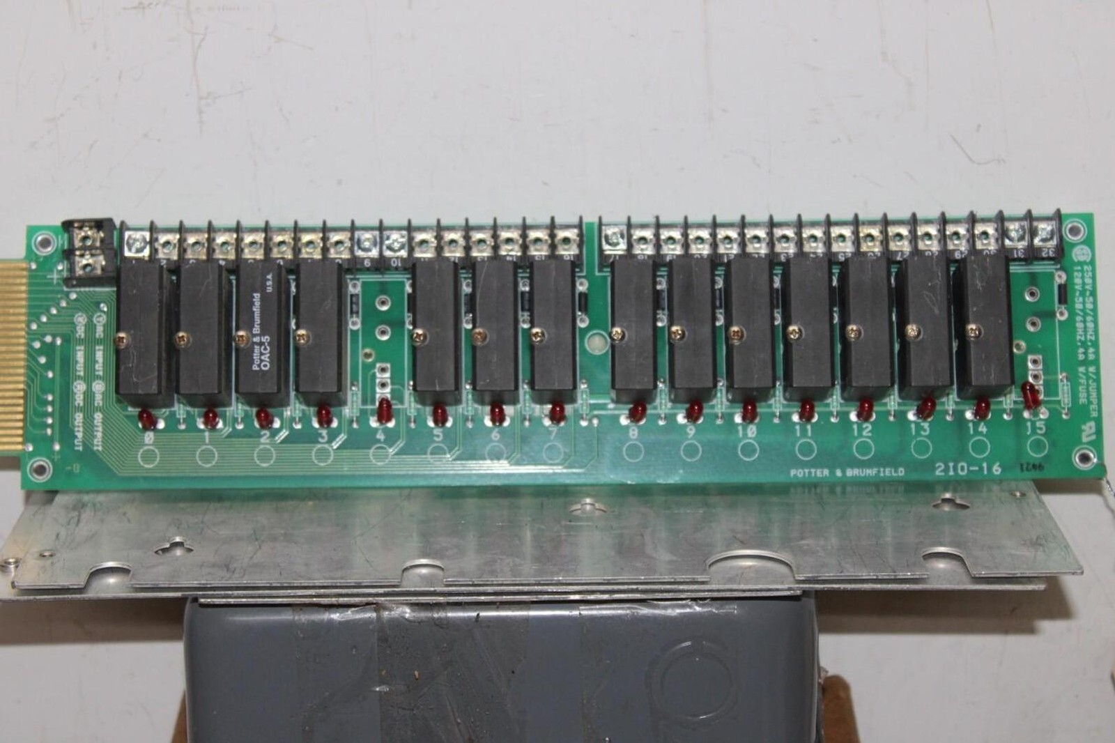POTTER & BRUMFIELD RELAY I/O CIRCUIT BOARD 2IO-16 **WARRANTY INCLUDED**