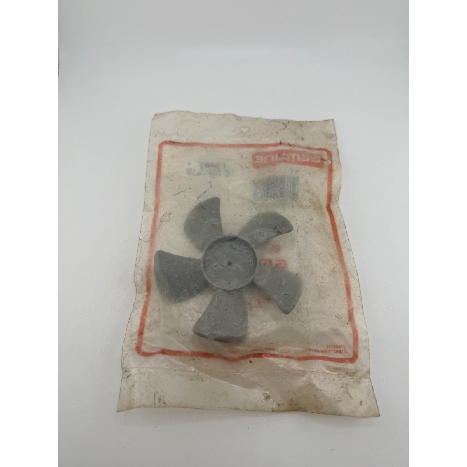 Gemline FB403 Fan Blade 4 inch CCW 1/8 inch Bore 5 Blade Plastic Gray NEW NOS