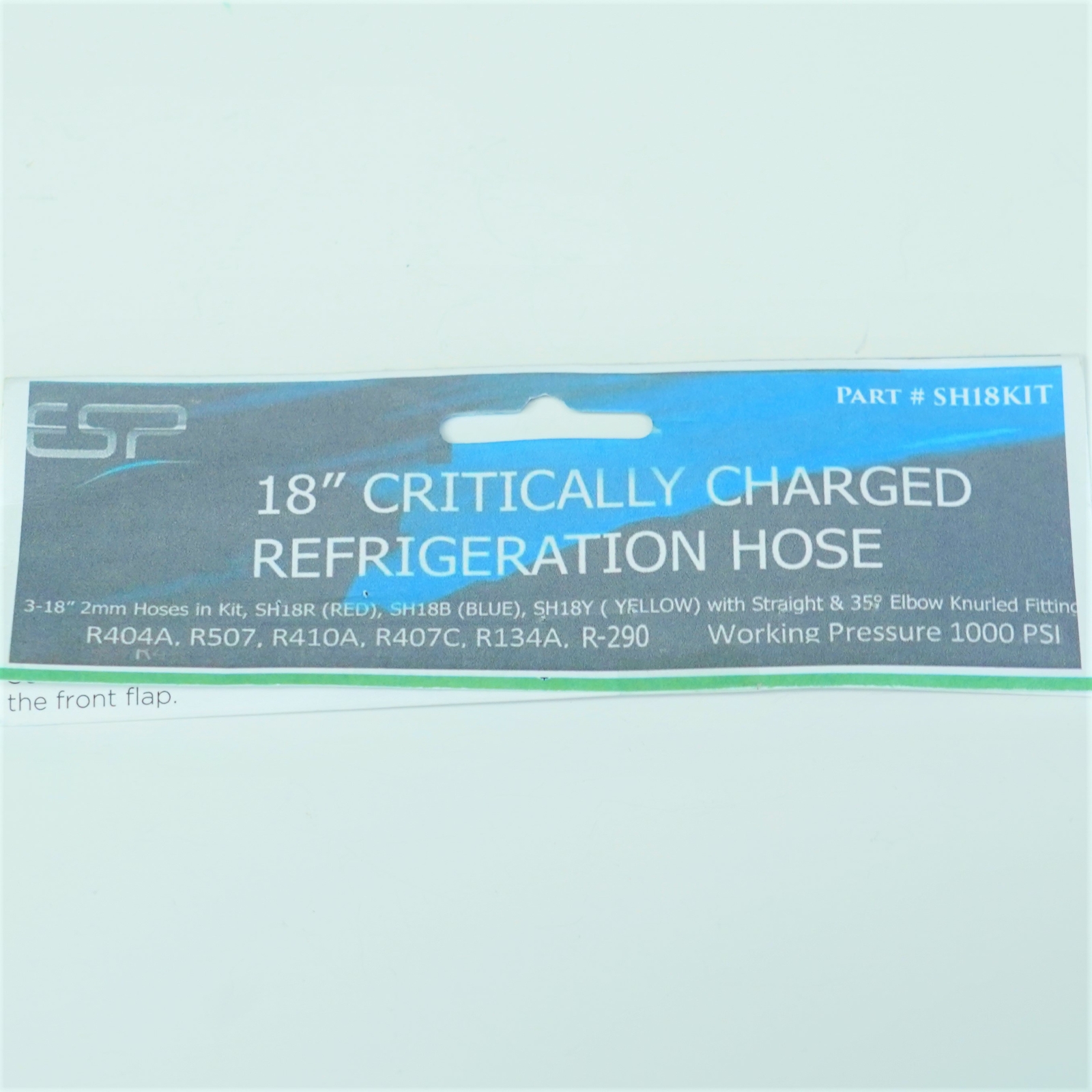 Charging Hoses for R-290 and R-600a Refrigerant 18 inch Hydrocarbon