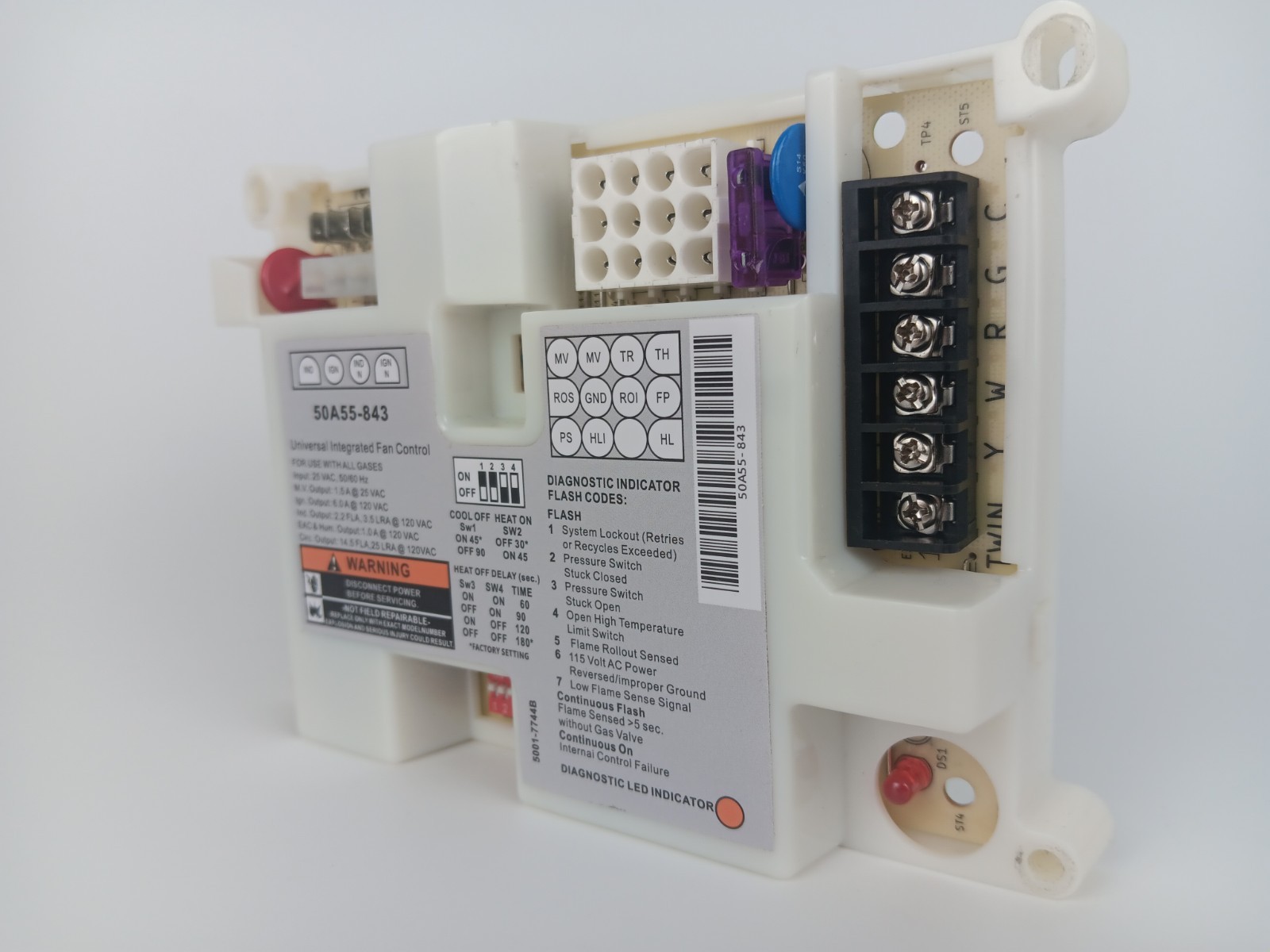 50A55-843 Furnace Control Board, Fit for White Rodgers Furnace Ignition Module..