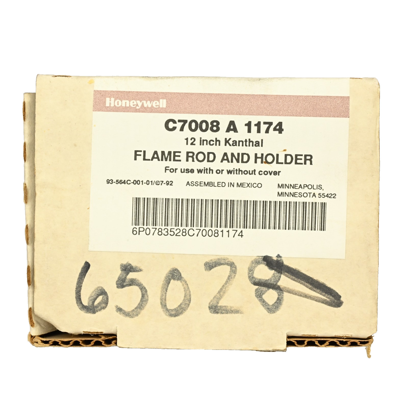 Honeywell C7008 A 1174 Flame Rod And Holder 12in