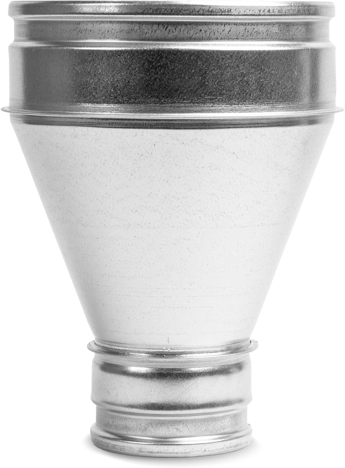 8 to 4 Inch Ventilation Duct Reducer – Galvanized Steel Round Connector – D…