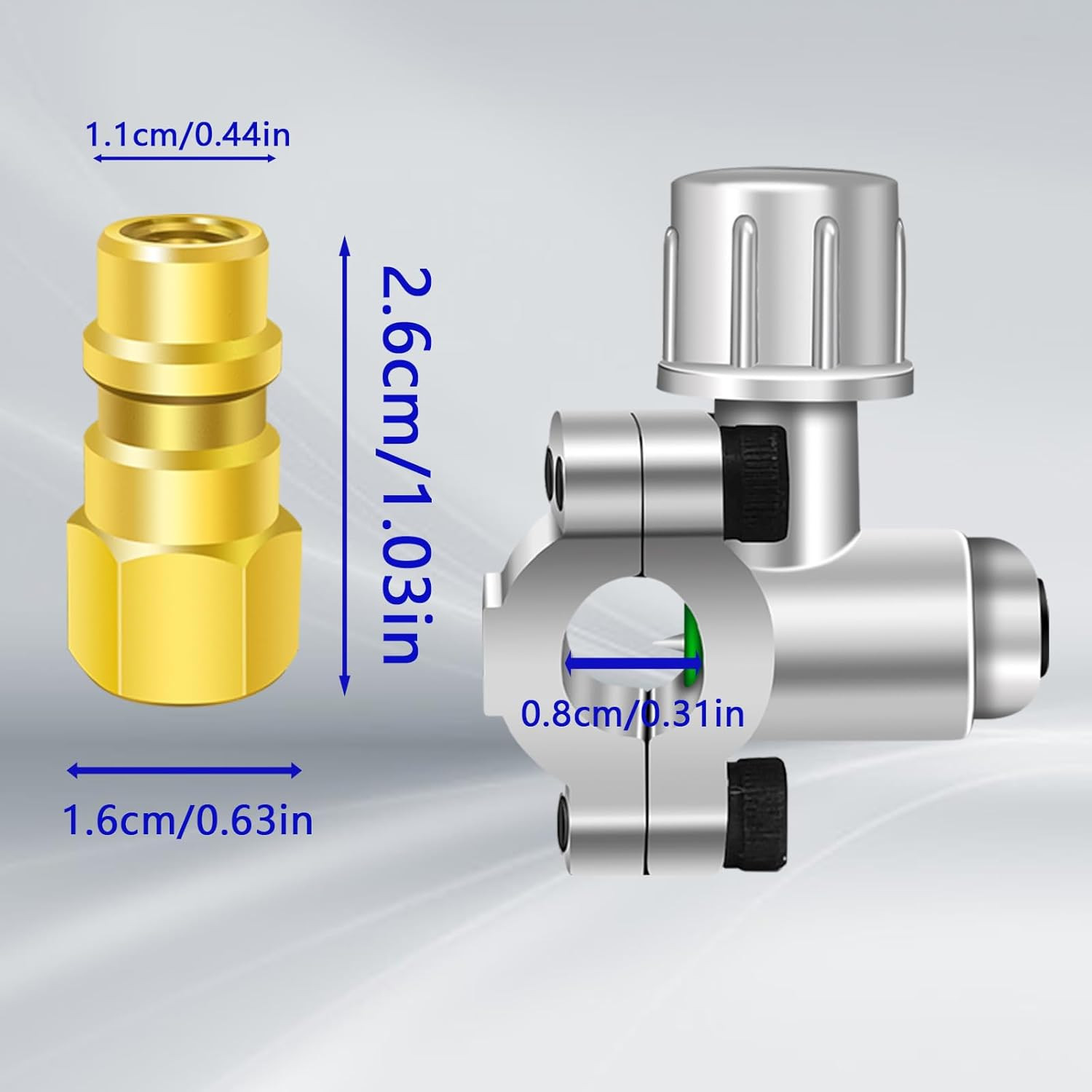 A/C Retrofit Valve Kit, BPV31 Bullet Piercing Tap Valve Line Tap Valve Kit, R12