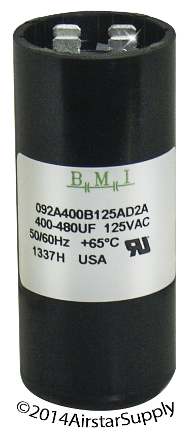USA MADE 400-480 MFD uF 110-125V Electric Motor Start Capacitor HVAC 125 VAC