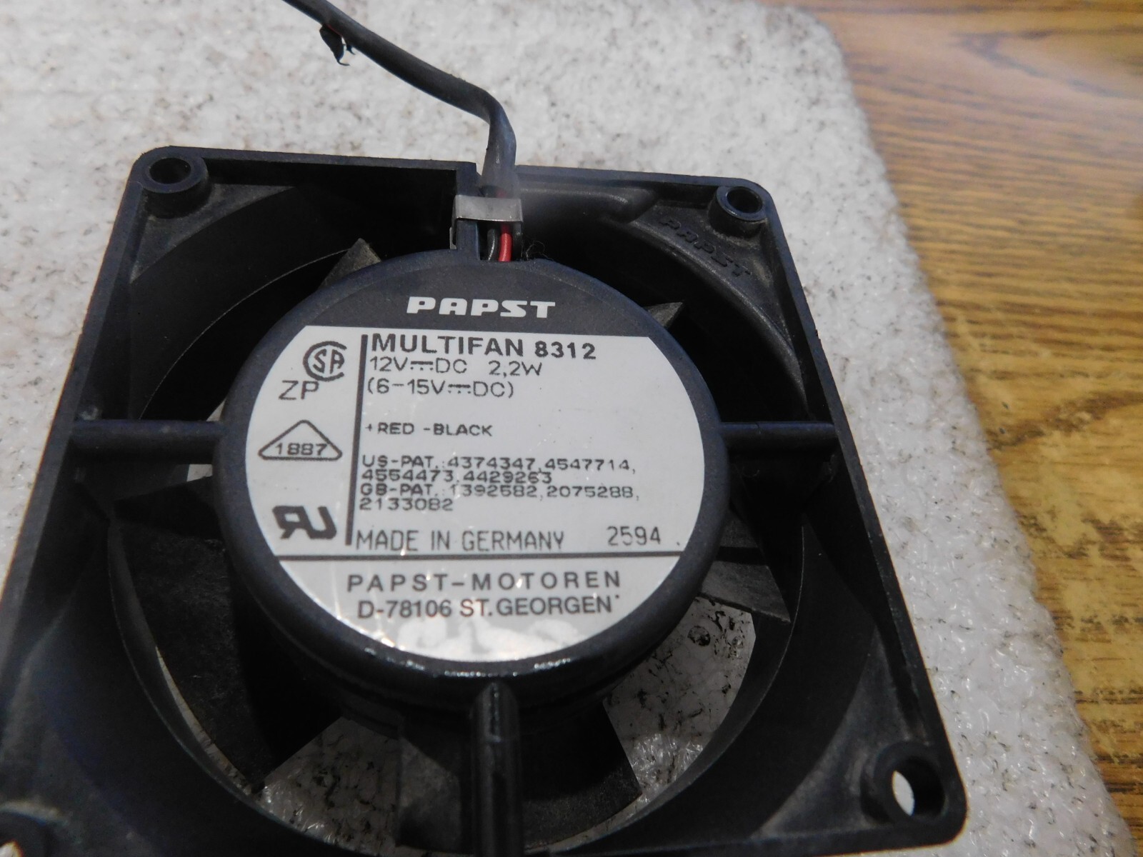 Papst / Papst – Motoren Multifan 8312 Fan. 12V DC, 2.2W