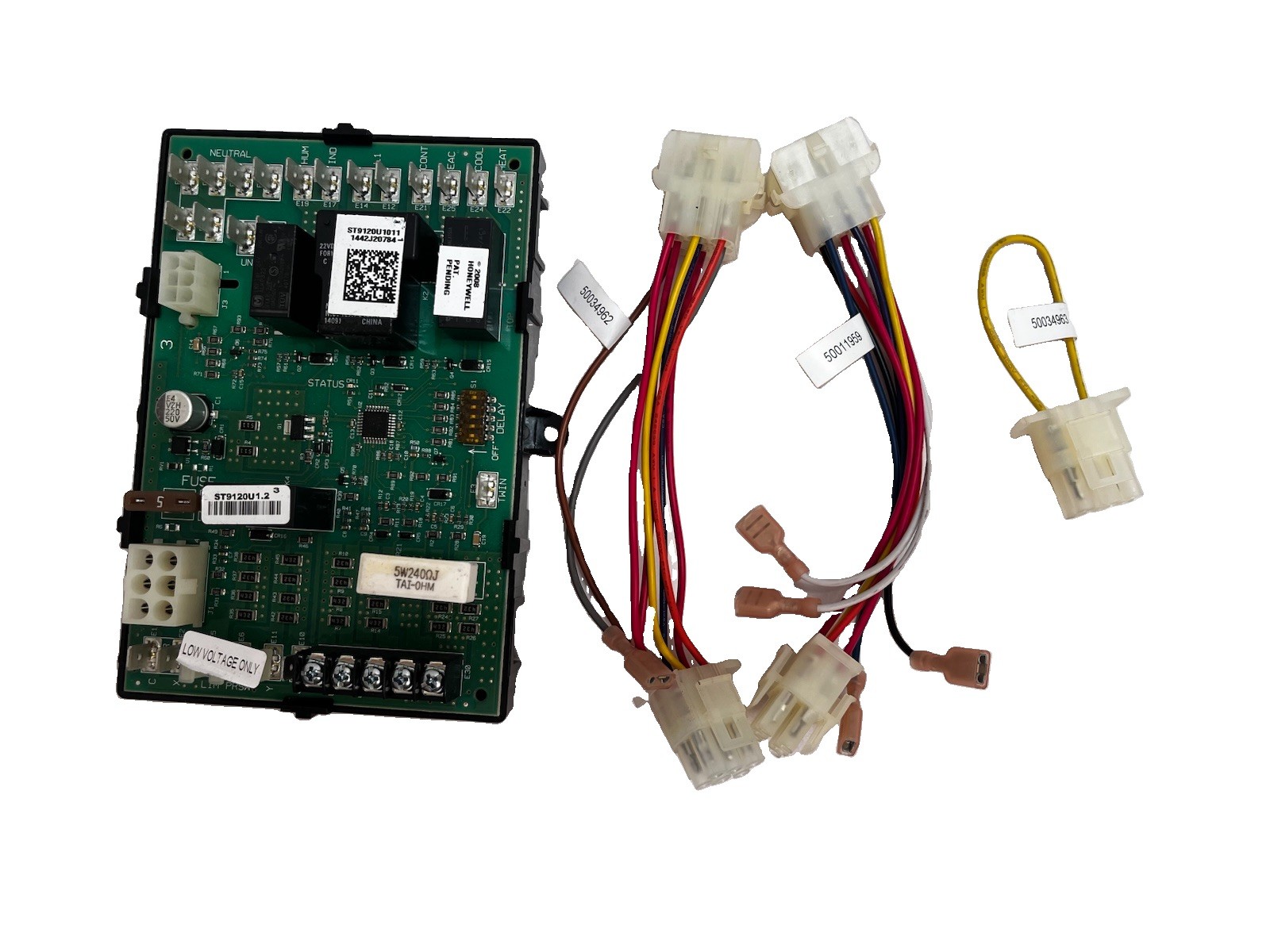 HONEYWELL ST9120U1011 UNIVERSAL FAN TIMER CONTROL BOARD AND HARNESS NEW OPEN BOX