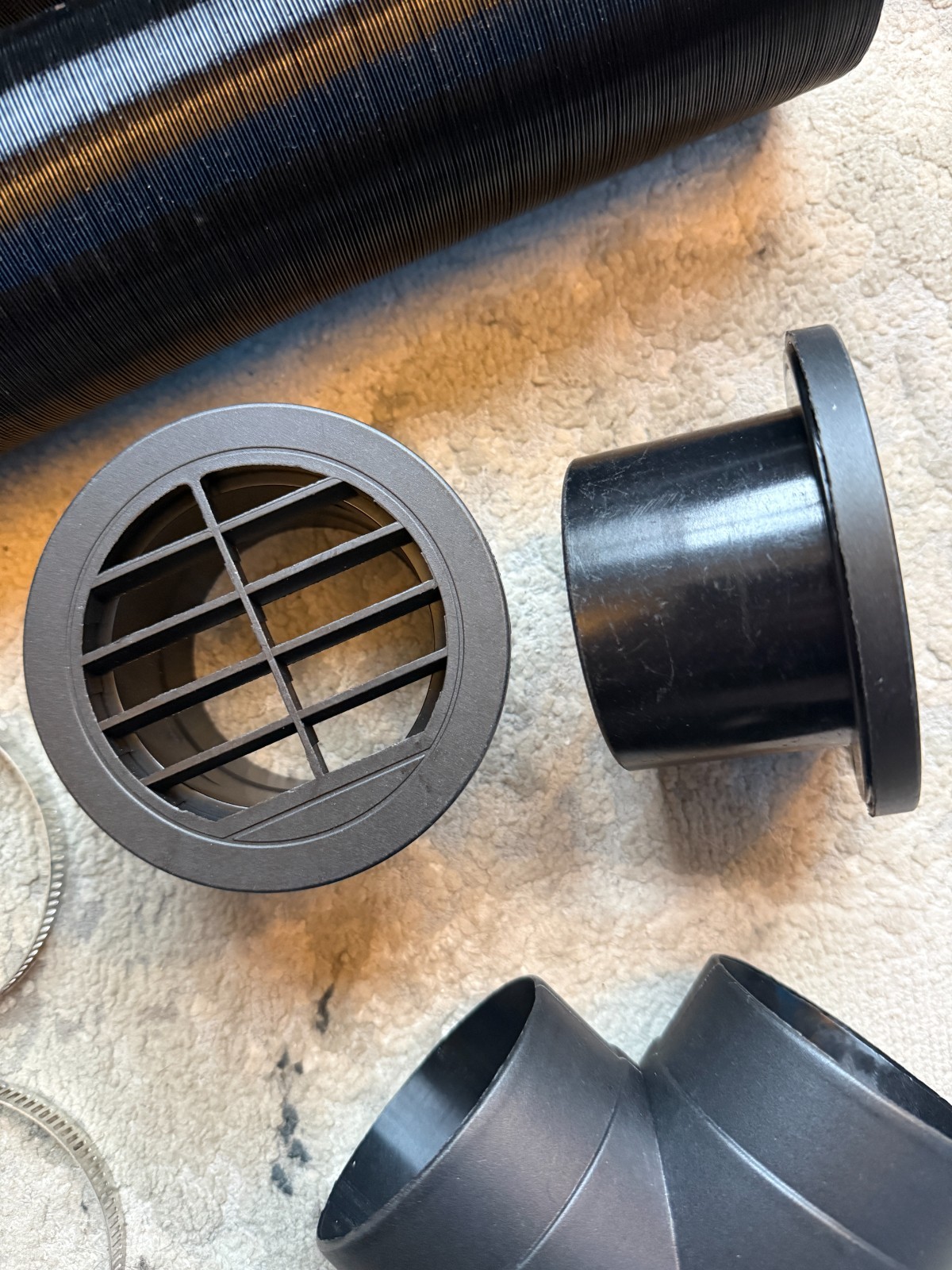 Diesels Heater Exhaust Pipe Set, 75mm/3inch Car Parking Heater Air Vent Extender