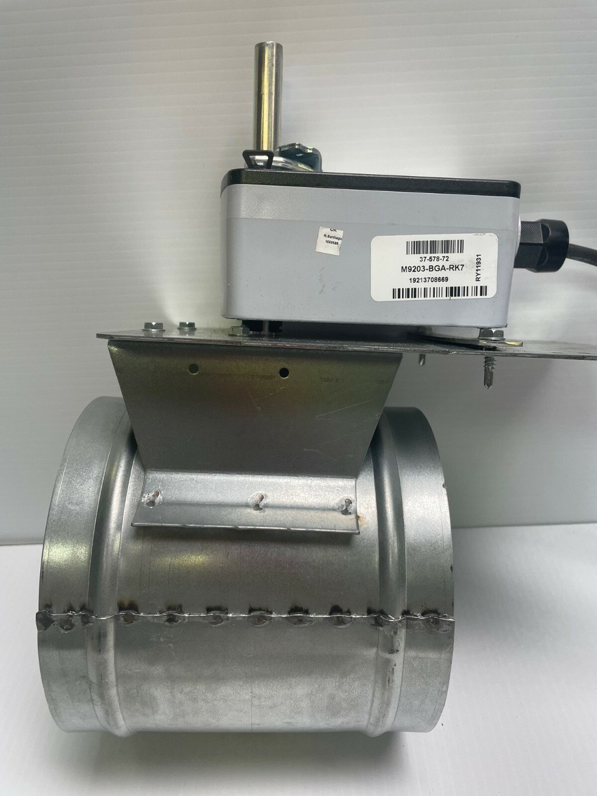 Open Box RUSKIN ACTUATOR 6″ ROUND CONTROL DAMPER UNIT RUS-S24