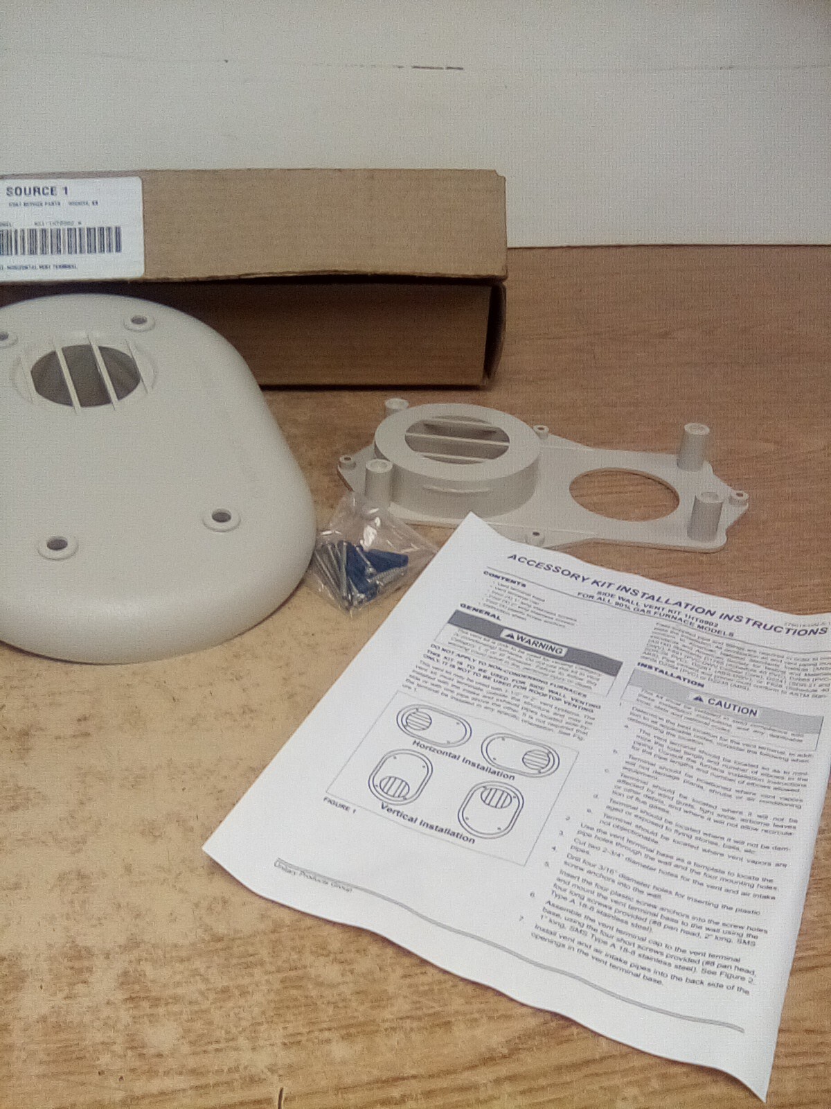 York HVAC Service Parts S1-1HT0902 Horizontal Vent Terminal Kit