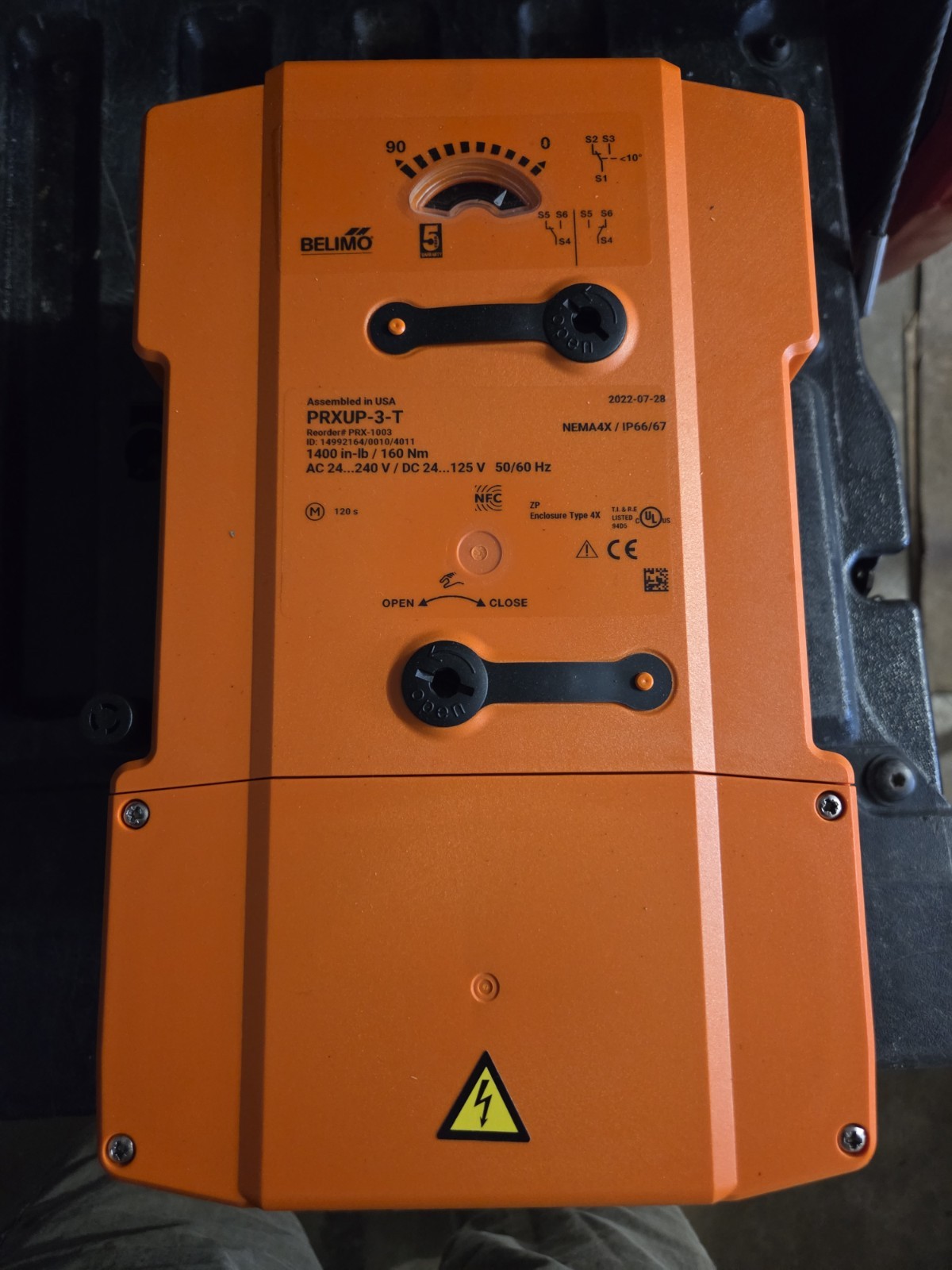 Belimo PRXUP-3-T PRX-1003 Non-Spring Return Damper Actuator Direct Mount 24-240V