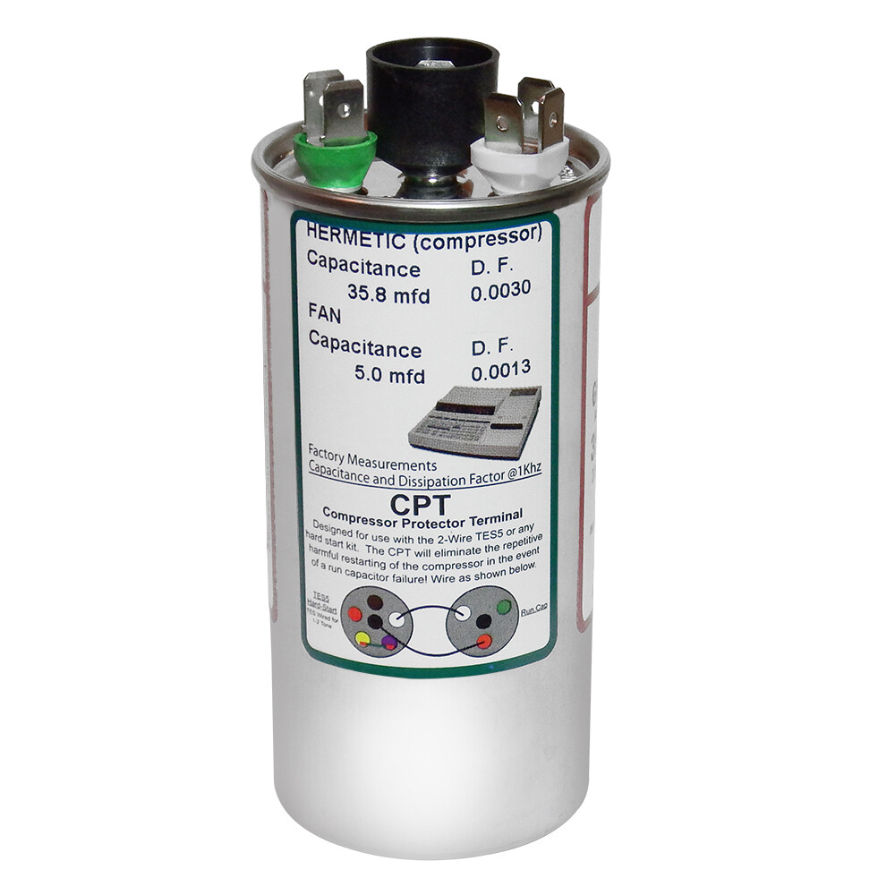 OEM Amrad Run Capacitor 35+5 35/5 uf MFD 370 / 440 Volt USA2227 Made in USA