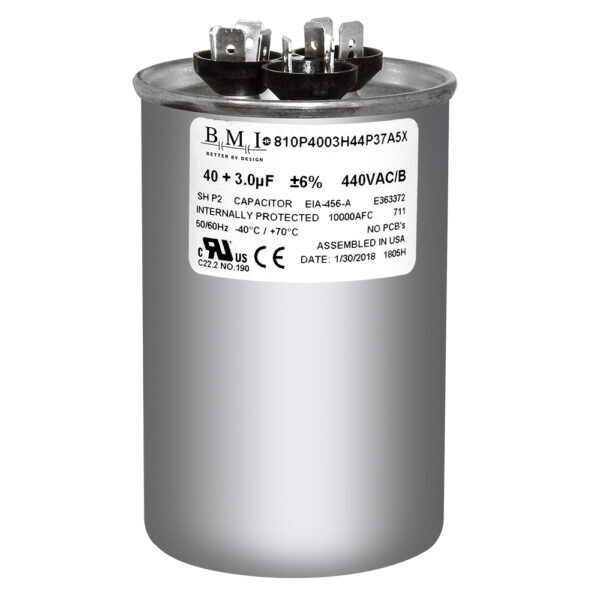 40/3 uf MFD 370 440 VAC Run Capacitor replaces GE Genteq Capcom C3403R C4403R