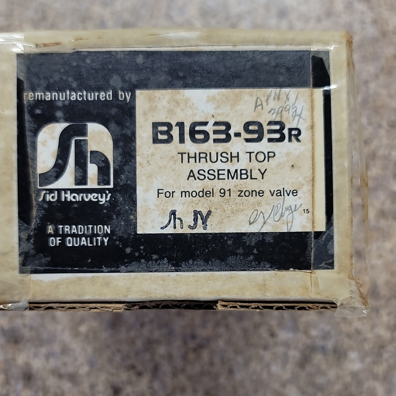 Sid Harvey B163-93R Zone Valve Brass Top Assembly for Model 91