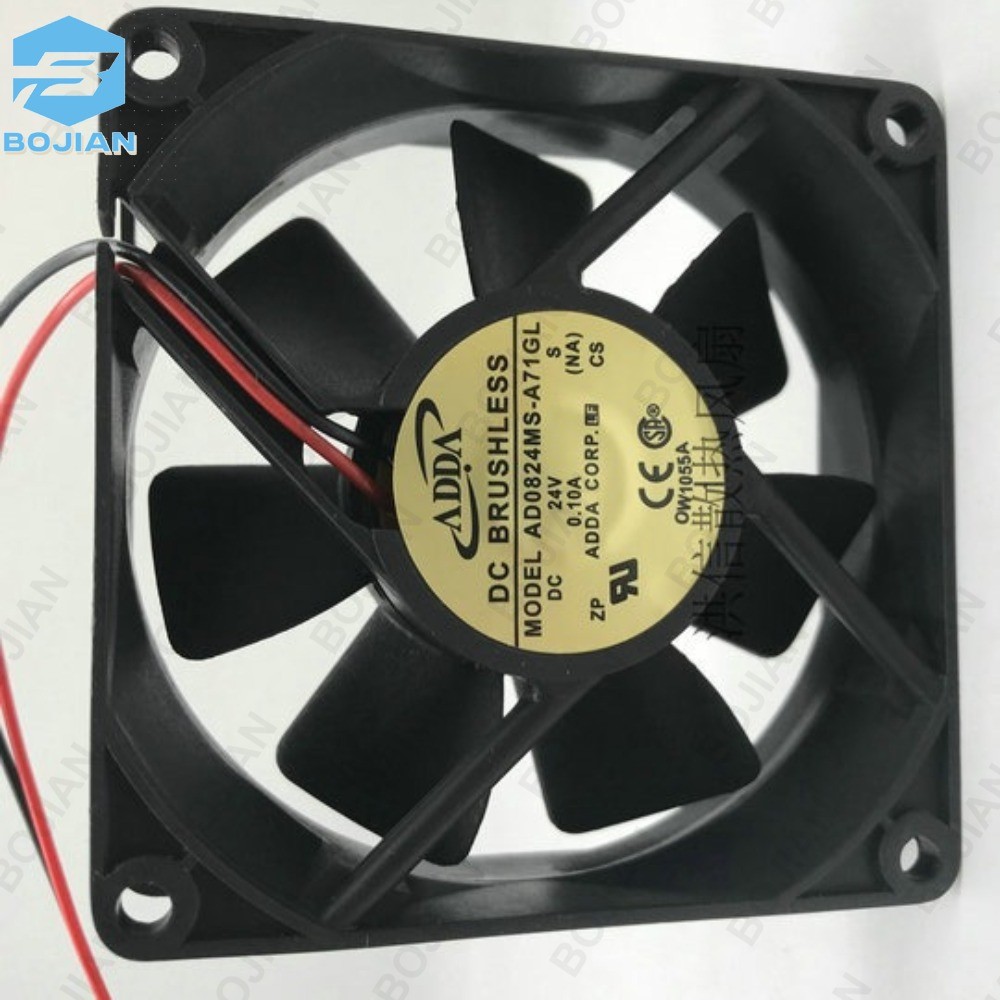 24V 0.10A 8CM inverter cooling fan ADDA AD0824MS-A71GL 8025