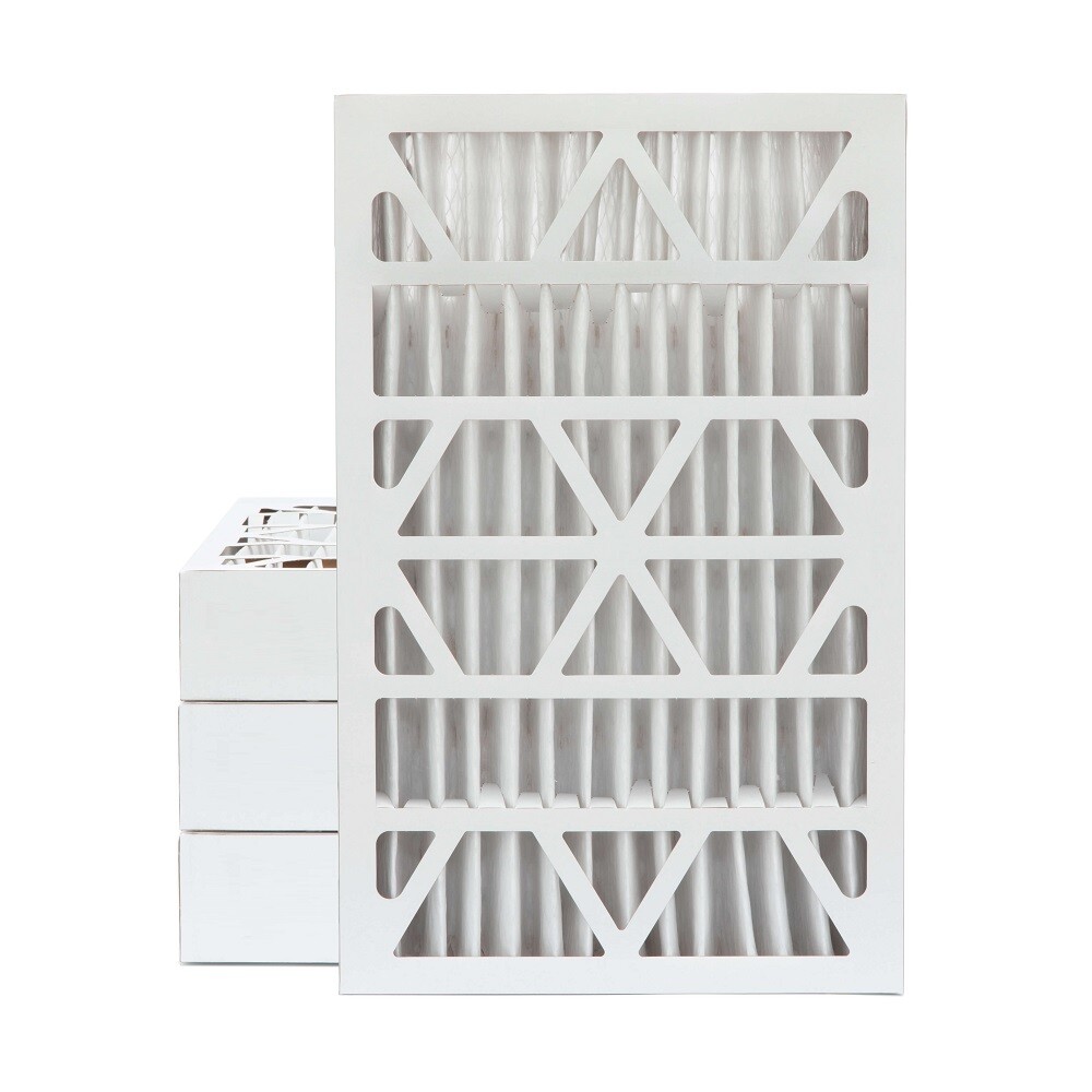 16x25x4 MERV 13 Pleated AC Furnace Air Filters. 4 Pack (Actual Depth: 3-3/4″)