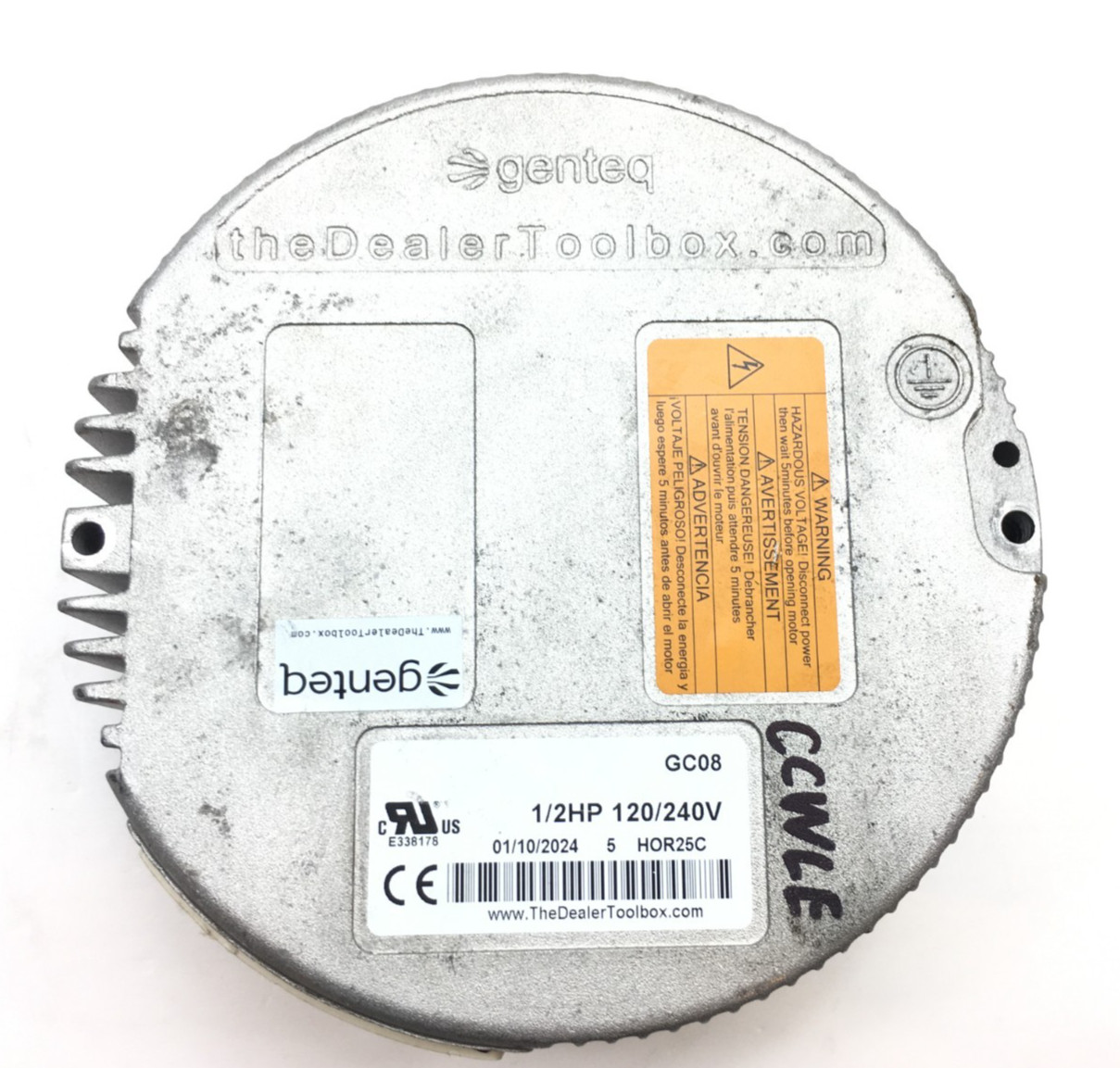Genteq GC08 Module Only 1/2HP 120/240V CCWLE used #J170
