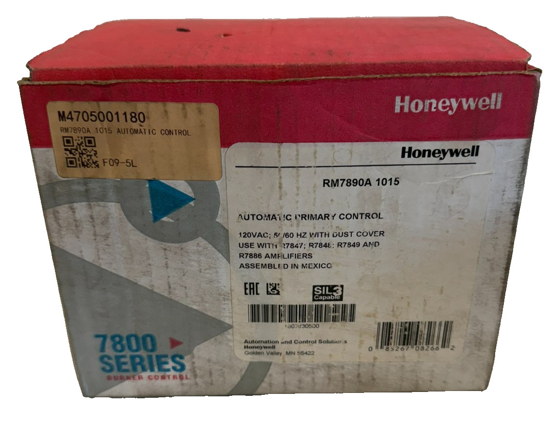 NEW HONEYWELL RM7890A1015 BURNER CONTROL RM7890-A-1015