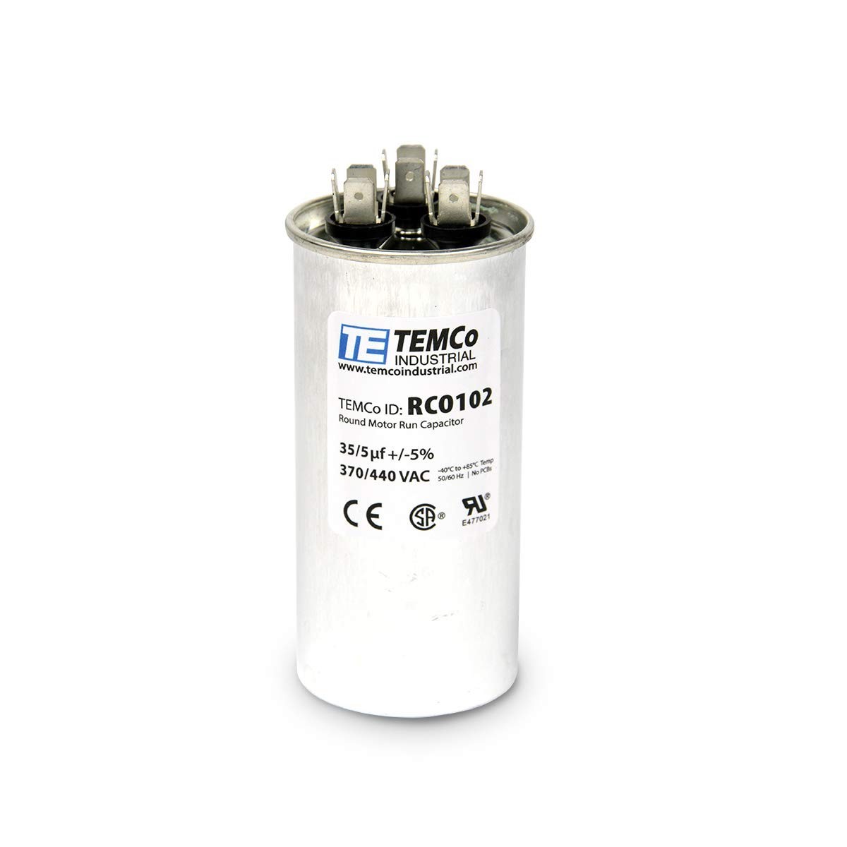High Performance 35+5 uF Dual Run Capacitors – 2 Pack for HVAC Units, Rated
