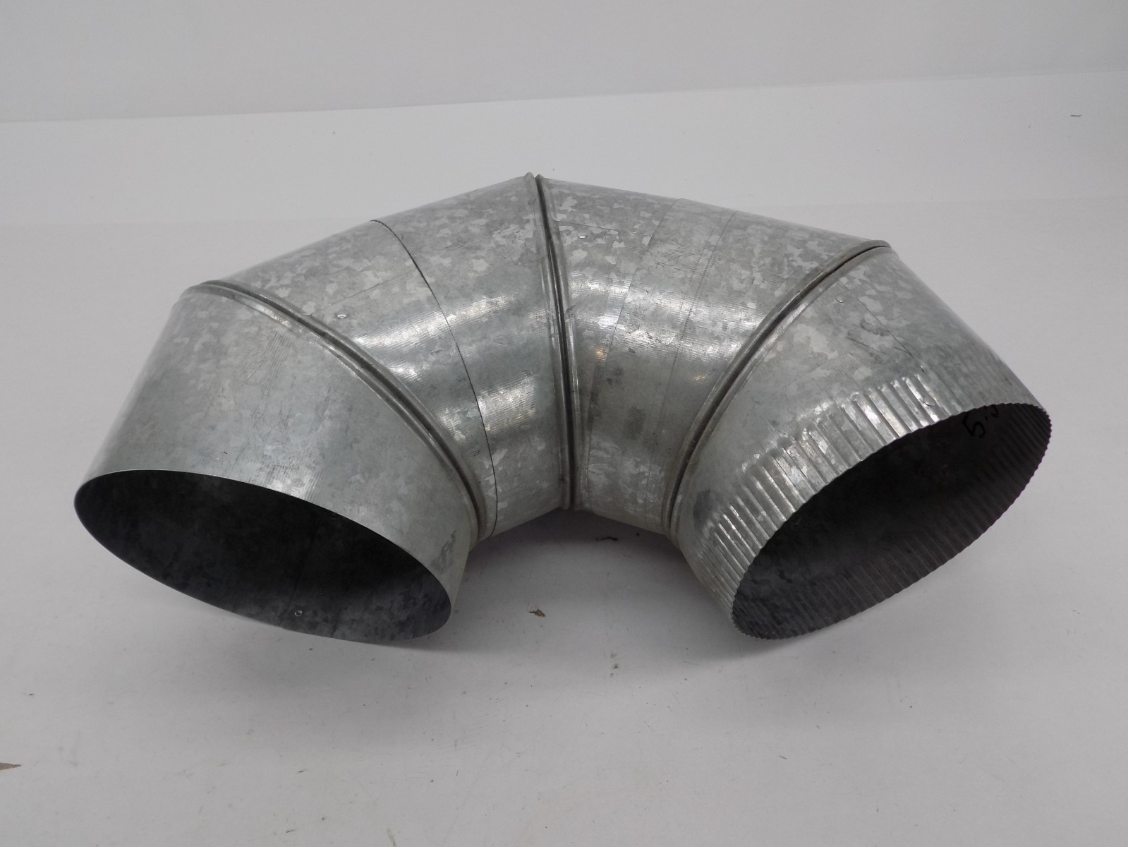 NEW LOT OF 3 HVAC 45 Degree Round Adjustable Duct Elbow Galvanized Steel 8″