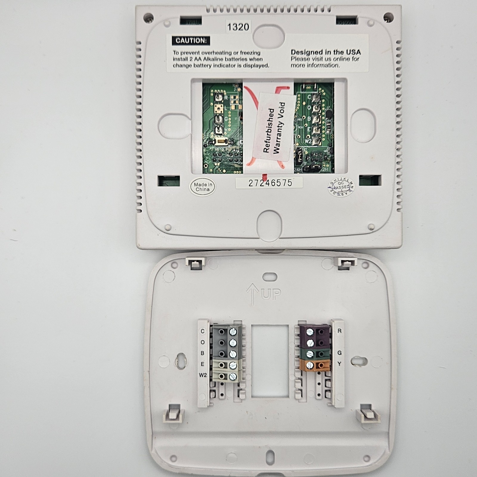 Pro1 IAQ T721 Digital Non-Programmable 2H/1C Heat Pump Thermostat Tested Working