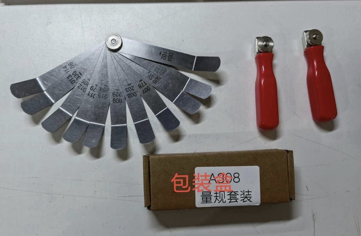 A308 Offset Valve Tappet Gauge 12 Pc Set Pro Dual Marked Metric & Imperial NEW