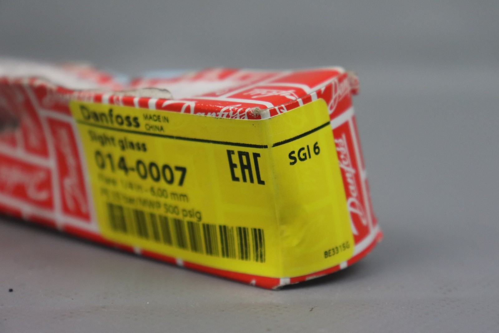 Danfoss 014-0007 Sight Glass Flare 1/4 In 6.00Mm 35 Bar Unused OVP
