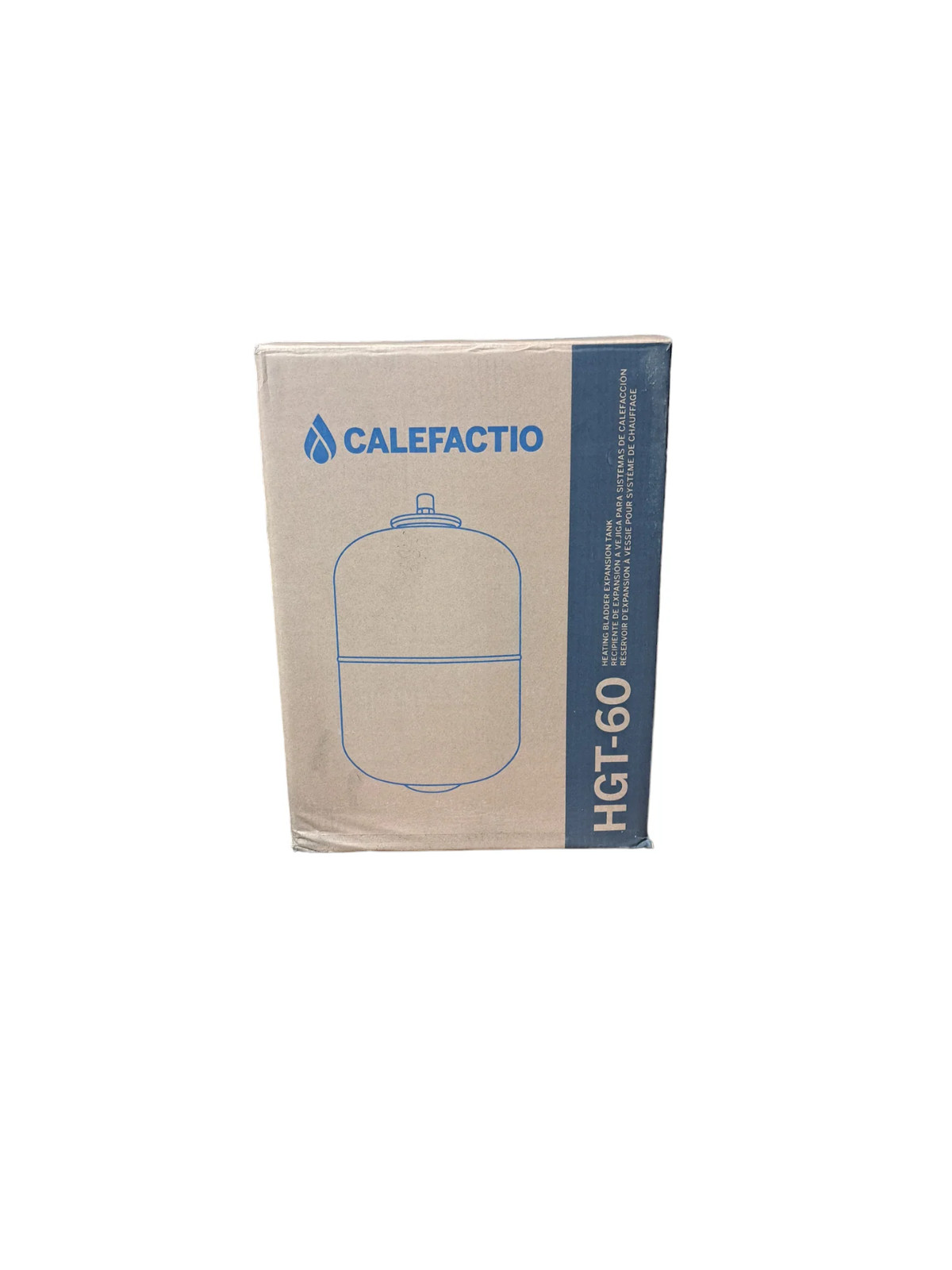 CALEFACTIO, HGT-60, FIXED BLADDER, EXPANSION TANK, 8 GAL, 1 IN CONNECTION, MNPT