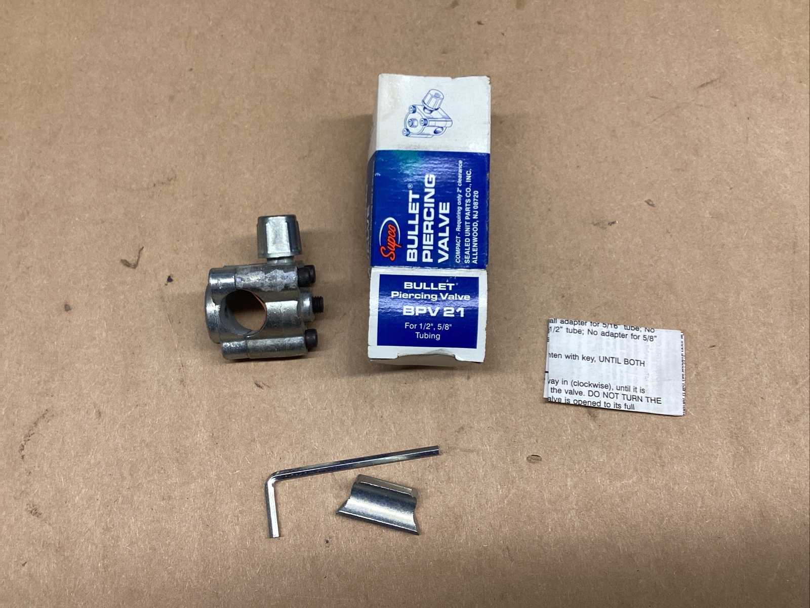 BPV21 SUPCO Bullet Piercing Valve for 1/2″, 5/8″ Tubing BPV 21 #832I132